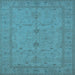 Square Oriental Light Blue Industrial Rug, urb944lblu