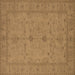 Square Oriental Brown Industrial Rug, urb944brn