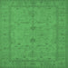 Square Oriental Emerald Green Industrial Rug, urb944emgrn