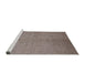 Sideview of Machine Washable Industrial Modern Rose Dust Purple Rug, wshurb945