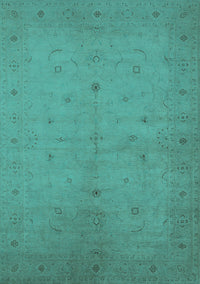 Oriental Turquoise Industrial Rug, urb945turq