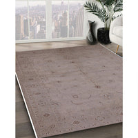 Mid-Century Modern Rose Purple Oriental Rug, urb945