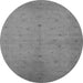 Round Oriental Gray Industrial Rug, urb945gry