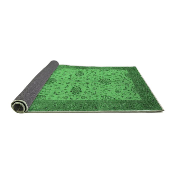 Sideview of Oriental Emerald Green Industrial Rug, urb946emgrn