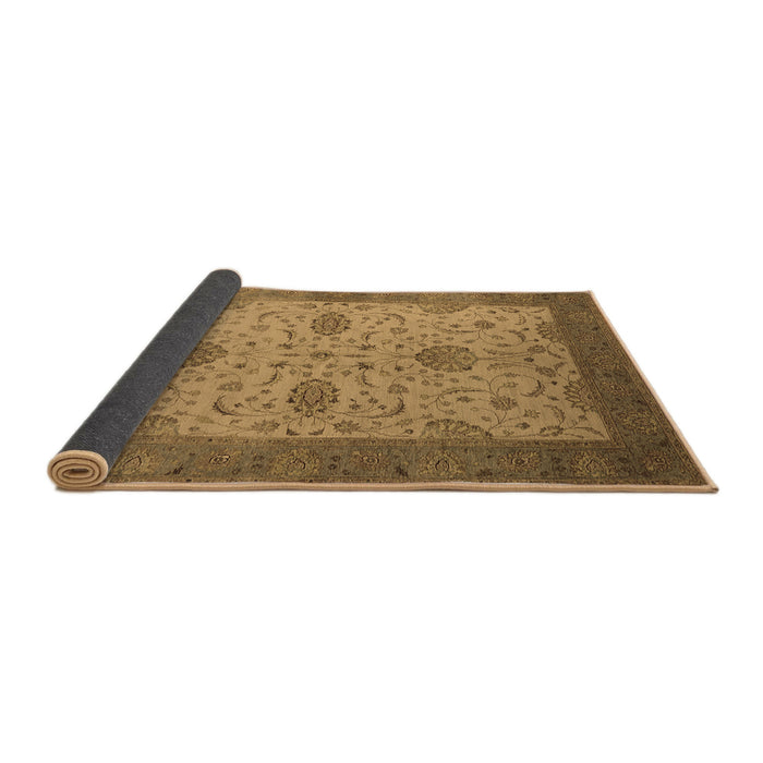 Sideview of Oriental Brown Industrial Rug, urb946brn