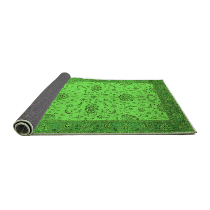 Sideview of Oriental Green Industrial Rug, urb946grn