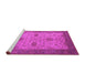 Sideview of Machine Washable Oriental Pink Industrial Rug, wshurb946pnk