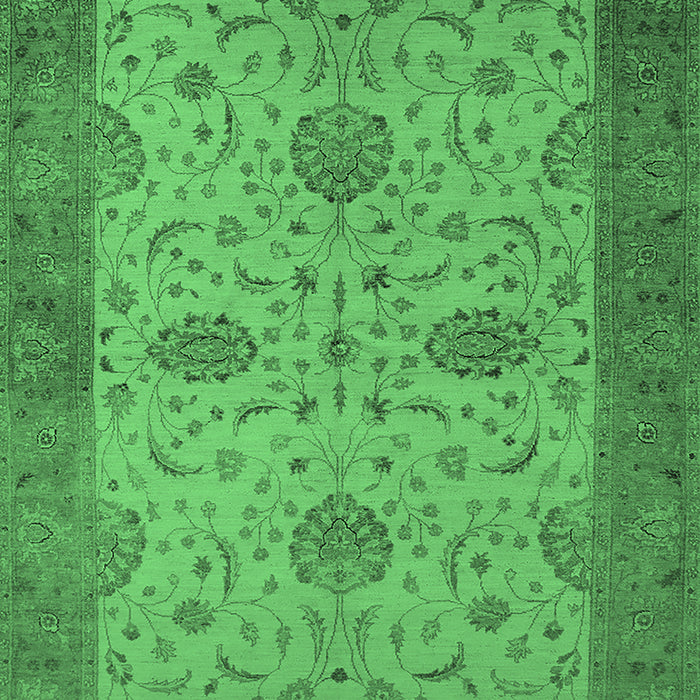 Oriental Emerald Green Industrial Rug, urb946emgrn