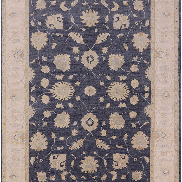 Mid-Century Modern Carbon Gray Oriental Rug, urb947