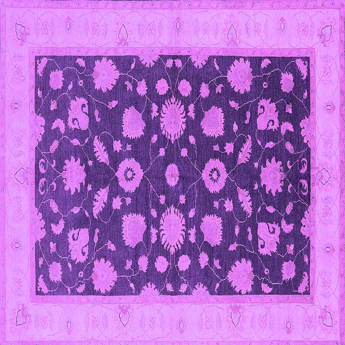 Square Oriental Purple Industrial Rug, urb947pur