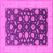 Square Oriental Pink Industrial Rug, urb947pnk