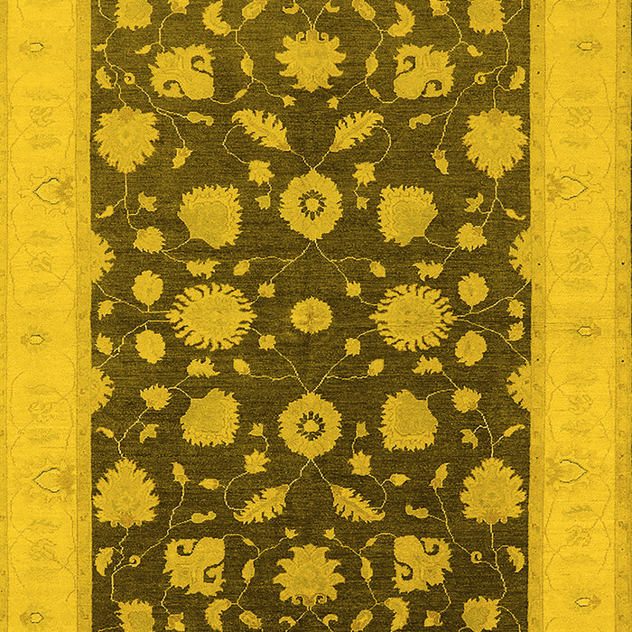 Oriental Yellow Industrial Rug, urb947yw