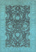 Oriental Light Blue Industrial Rug, urb948lblu