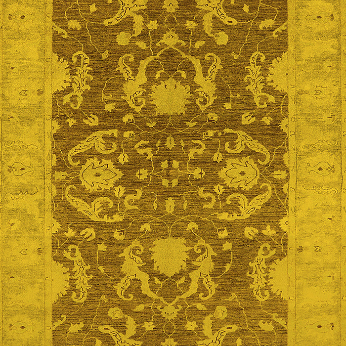 Oriental Yellow Industrial Rug, urb948yw