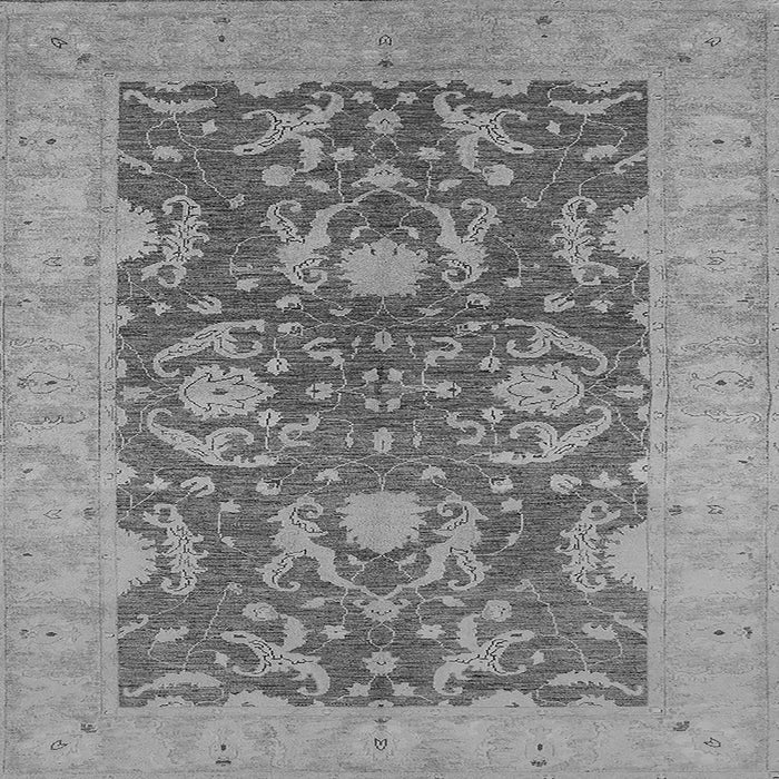Square Oriental Gray Industrial Rug, urb948gry