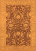 Machine Washable Oriental Orange Industrial Area Rugs, wshurb948org