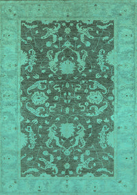 Oriental Turquoise Industrial Rug, urb948turq