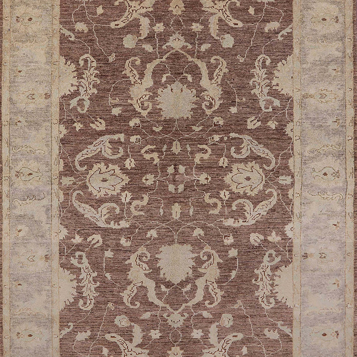 Mid-Century Modern Sienna Brown Oriental Rug, urb948