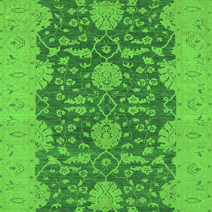 Machine Washable Oriental Green Industrial Area Rugs, wshurb949grn