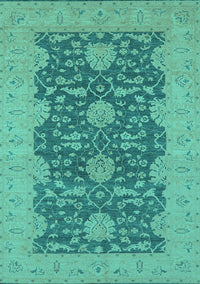 Oriental Turquoise Industrial Rug, urb949turq