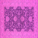 Square Oriental Pink Industrial Rug, urb949pnk