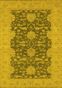 Oriental Yellow Industrial Rug, urb949yw