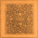 Square Oriental Orange Industrial Rug, urb950org