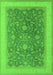 Machine Washable Oriental Green Industrial Area Rugs, wshurb950grn