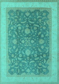 Oriental Turquoise Industrial Rug, urb950turq