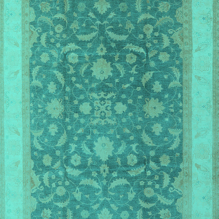 Oriental Turquoise Industrial Rug, urb950turq