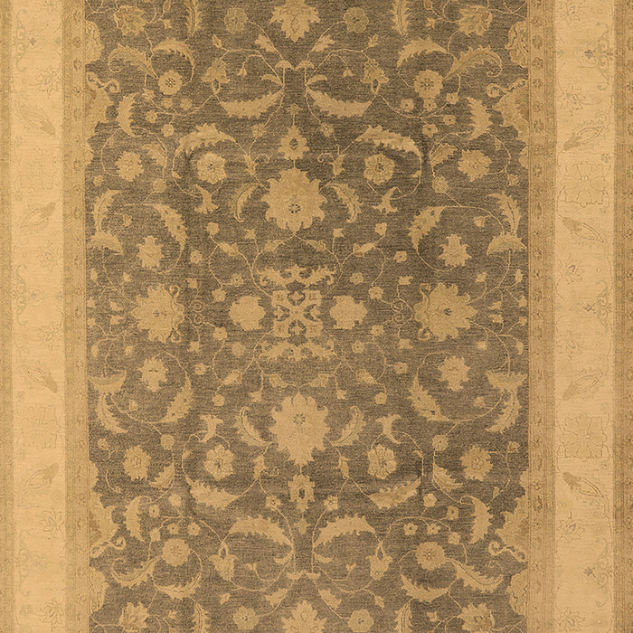 Machine Washable Oriental Brown Industrial Rug, wshurb950brn