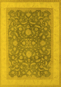 Oriental Yellow Industrial Rug, urb950yw