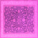 Square Oriental Pink Industrial Rug, urb950pnk