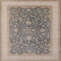 Square Machine Washable Industrial Modern Army Brown Rug, wshurb950