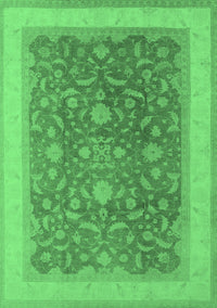 Oriental Emerald Green Industrial Rug, urb950emgrn