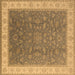 Square Oriental Brown Industrial Rug, urb951brn