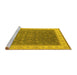 Sideview of Machine Washable Oriental Yellow Industrial Rug, wshurb951yw