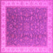 Square Oriental Pink Industrial Rug, urb951pnk