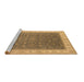 Sideview of Machine Washable Oriental Brown Industrial Rug, wshurb951brn