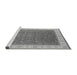 Sideview of Machine Washable Oriental Gray Industrial Rug, wshurb951gry