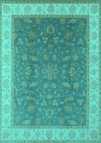 Oriental Turquoise Industrial Rug, urb951turq