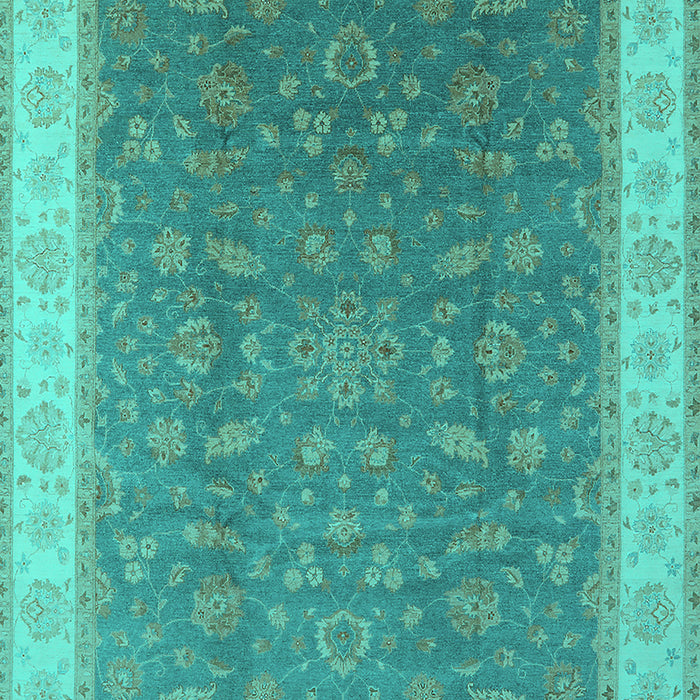 Oriental Turquoise Industrial Rug, urb951turq