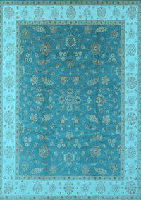 Oriental Light Blue Industrial Rug, urb951lblu