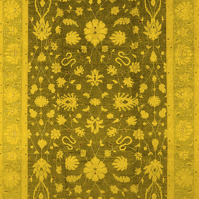 Oriental Yellow Industrial Rug, urb952yw