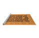 Sideview of Machine Washable Oriental Orange Industrial Area Rugs, wshurb952org