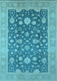 Oriental Light Blue Industrial Rug, urb952lblu