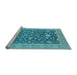 Sideview of Machine Washable Oriental Light Blue Industrial Rug, wshurb952lblu