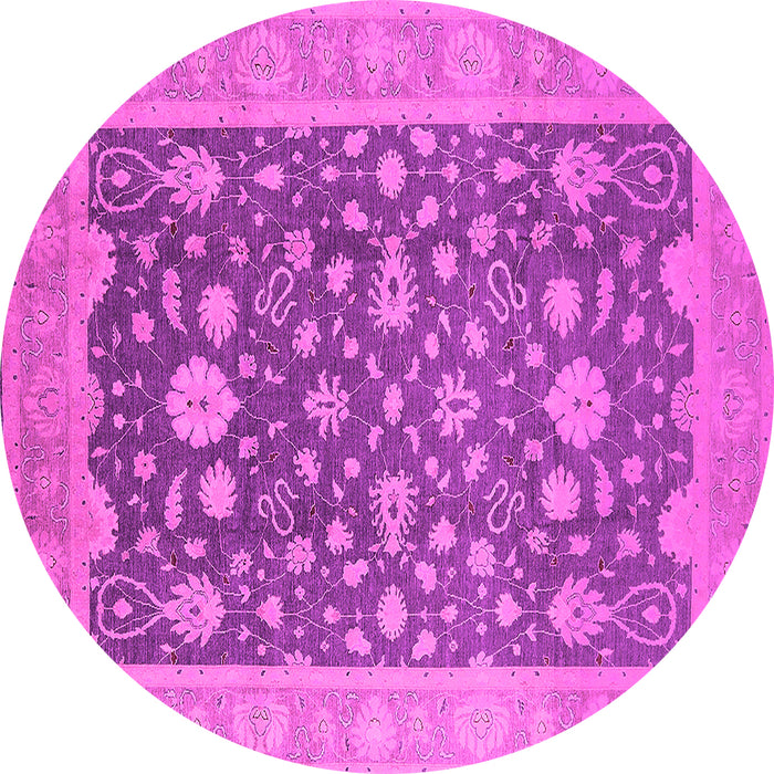 Round Oriental Pink Industrial Rug, urb952pnk