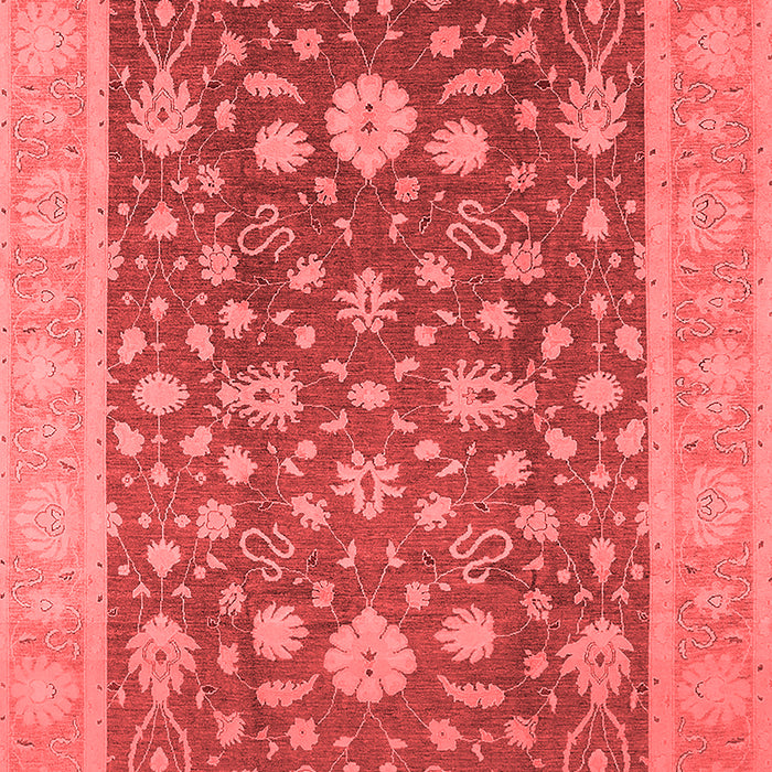 Machine Washable Oriental Red Industrial Rug, wshurb952red