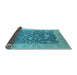 Sideview of Oriental Light Blue Industrial Rug, urb952lblu